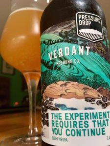 Craft Beer of the Month – The Experiment Requires That You Continue by Pressure Drop / Verdant