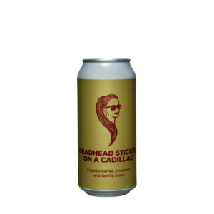 Pomona Island Brew Co. DEADHEAD STICKER ON A CADILLAC