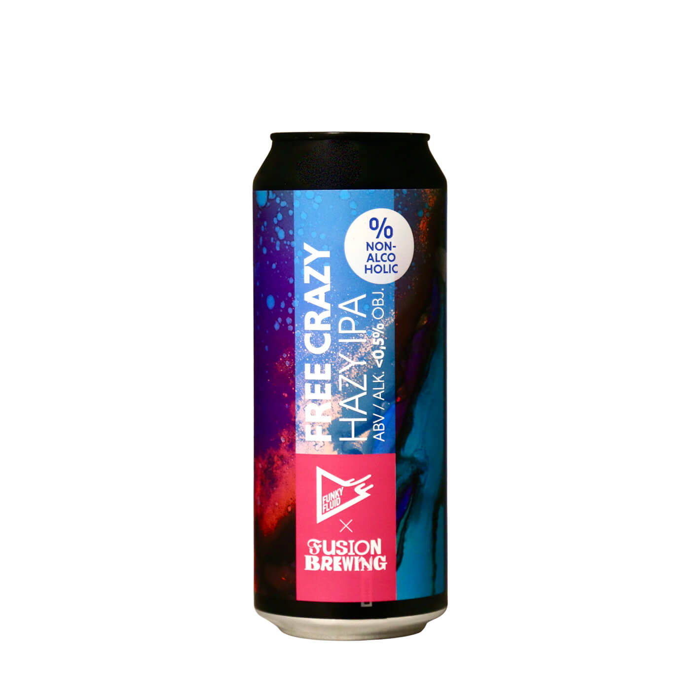 Funky Fluid Free Crazy Hazy IPA (Low/No Alcohol) Craft Metropolis