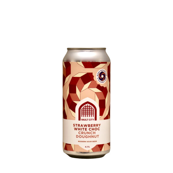 Vault City Brewing - Strawberry White Choc Crunch Doughnut
