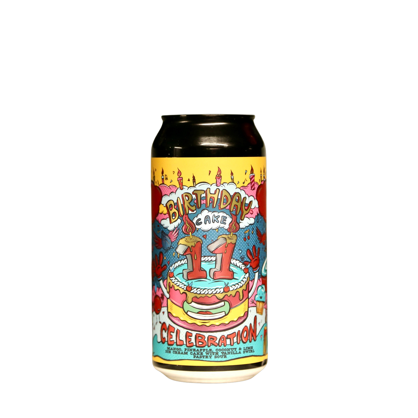 Amundsen - 11th Birthday Cake: Mango, Pineapple, Coconut & Lime Ice Cream Cake W/ Vanilla Swirl Pastry Sour