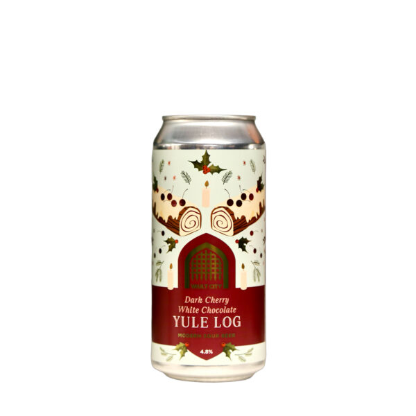 Vault City - Dark Cherry White Chocolate Yule Log