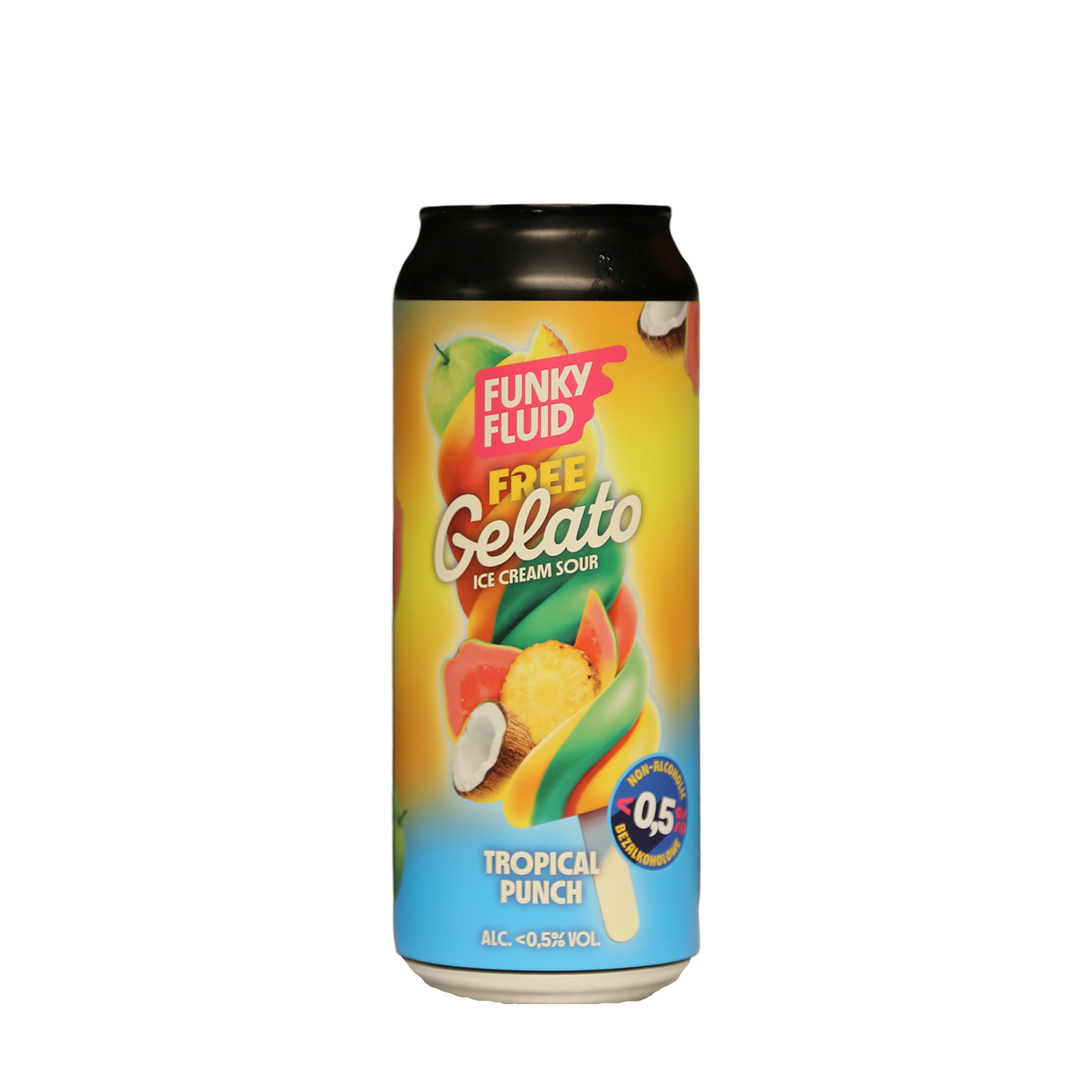 Funky Fluid - Free Gelato: Tropical Punch Sour (Low/No Alchohol)