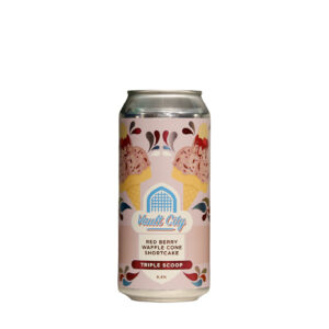 Vault City - Red Berry Waffle Cone Shortcake Triple Scoop
