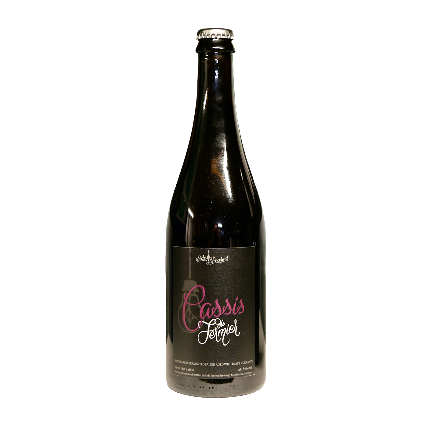 Side Project - Cassis Du Fermier (Blend #4) Wine Barrel Fermented Saison Aged With Black Currants