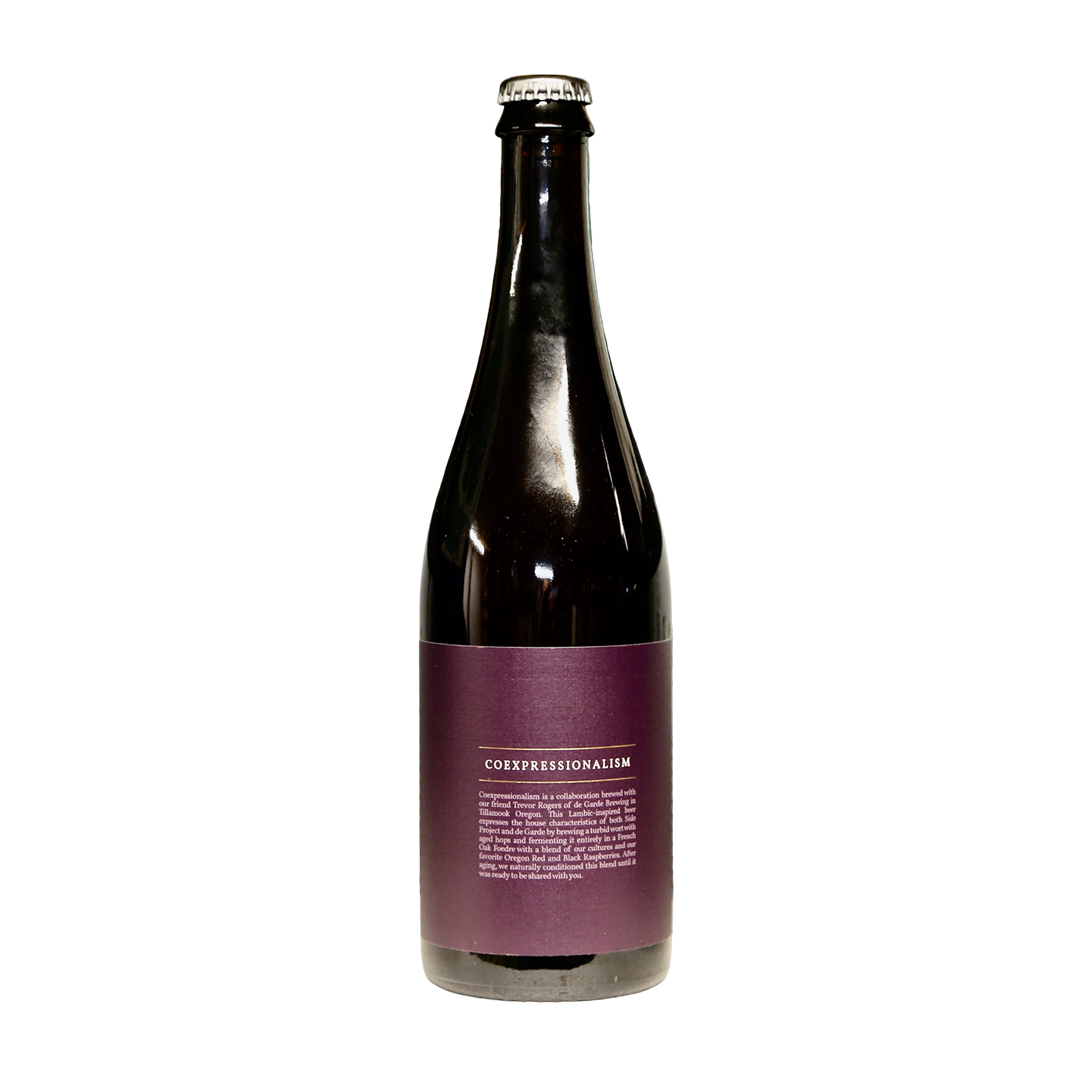 Side Project | de Garde - Coexpressionalism Rouge Noir Oak Aged Missouri & Oregon Wild Ale With Red & Black Raspberries
