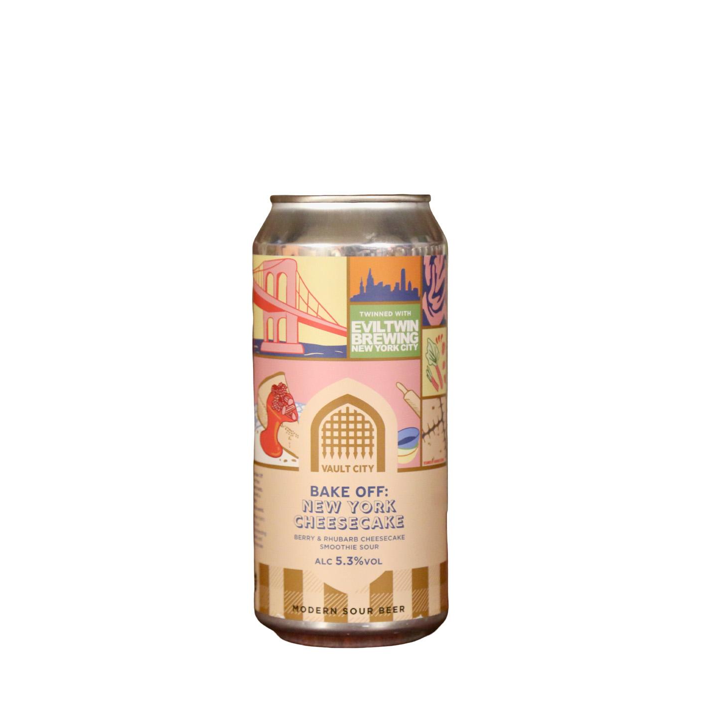 Vault City | Evil Twin - Bake-Off: NY Cheesecake Berry & Rhubarb Cheesecake Smoothie Sour